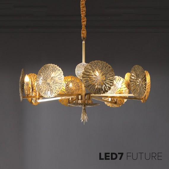 Loft Industry Modern - Print Sun Chandelier